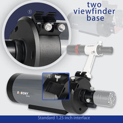 SVBONY MK105 Telescope, 105mm Aperture Maksutov Cassegrain OTA, 99% Reflectivity Dielectric Coatings Catadioptric Telescope, for Planetary Visual and Photography with 160mm Dovetail Plate