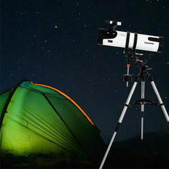 ESSENWI 130EQ Reflector Telescope for Adults Astronomy, Professional Telescope for Adults, with 2 Plossl Eyepieces, 3X Barlow Lens, Adjustable Equatorial Mount Tripod, 2023 New