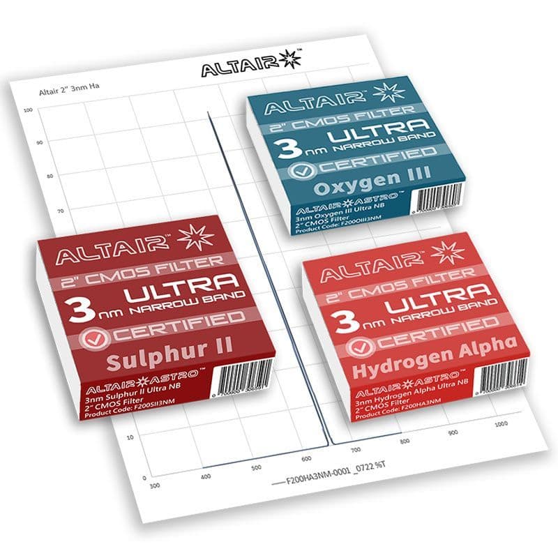 Altair ULTRA 3nm HSO Narrowband Filter SET 2